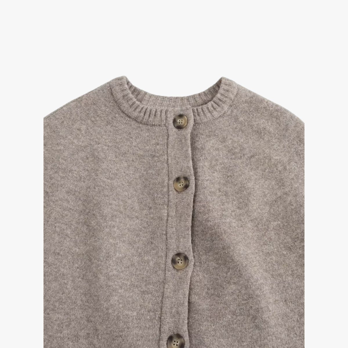 Women's Button-Down Cape Coat – Elegant Layered Poncho Jacket