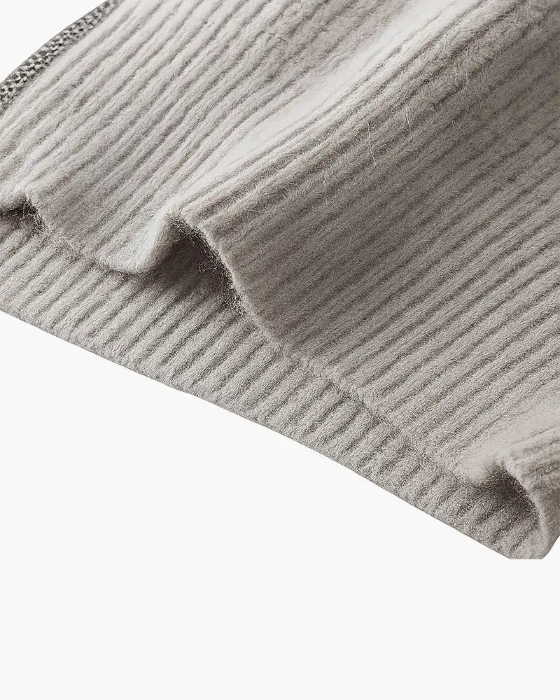 men’s knit sweater, half zip jumper, ribbed knit, cotton blend, casual winter wear Nuvella-Lane