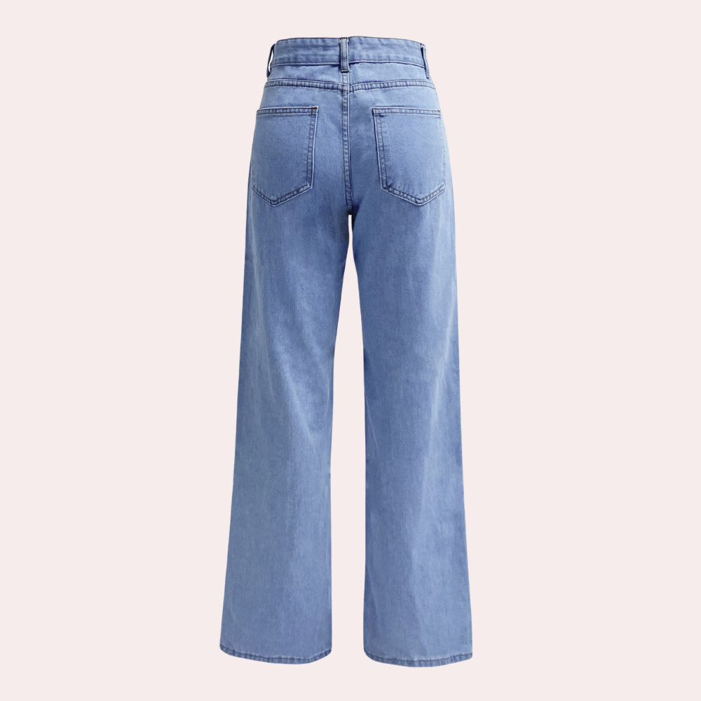 High-Waisted Wide Leg Jeans for Women – Relaxed Fit Denim
