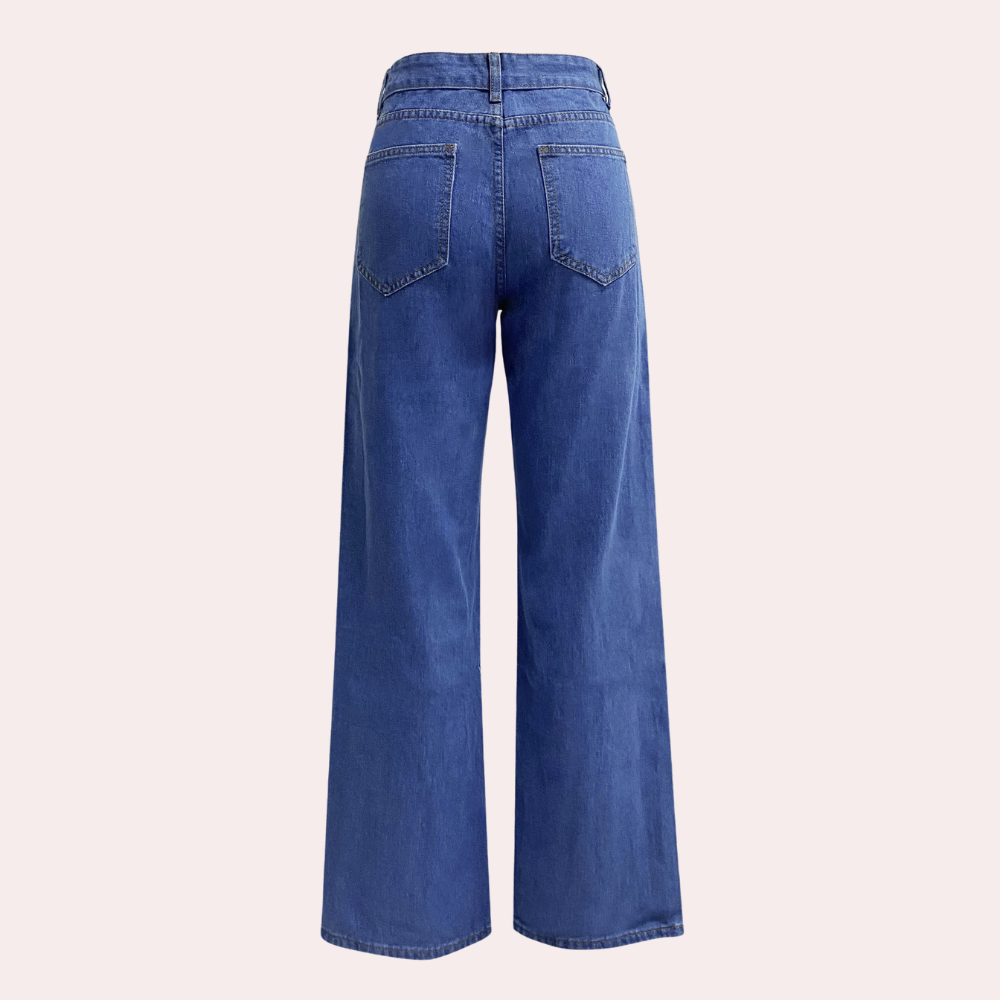 High-Waisted Wide Leg Jeans for Women – Relaxed Fit Denim