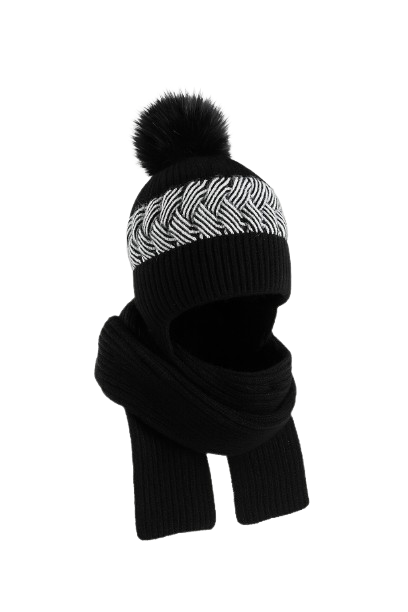 2-in-1 Knitted Winter Hat with Scarf for Women – Warm and Stylish Cold Weather Accessory