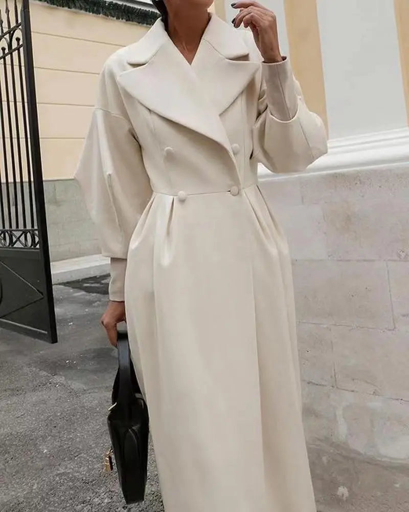 Women’s Long Belted Trench Coat – Oversized Fit