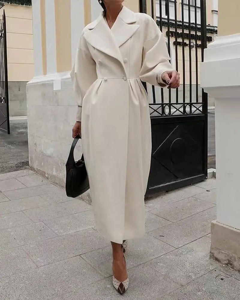 Women’s Long Belted Trench Coat – Oversized Fit