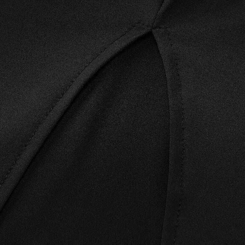 One-Shoulder Long Sleeve Evening Gown – Floor-Length Bodycon Formal Dress