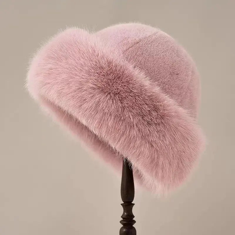 Women’s Faux Fur Winter Hat – Classic Round Style