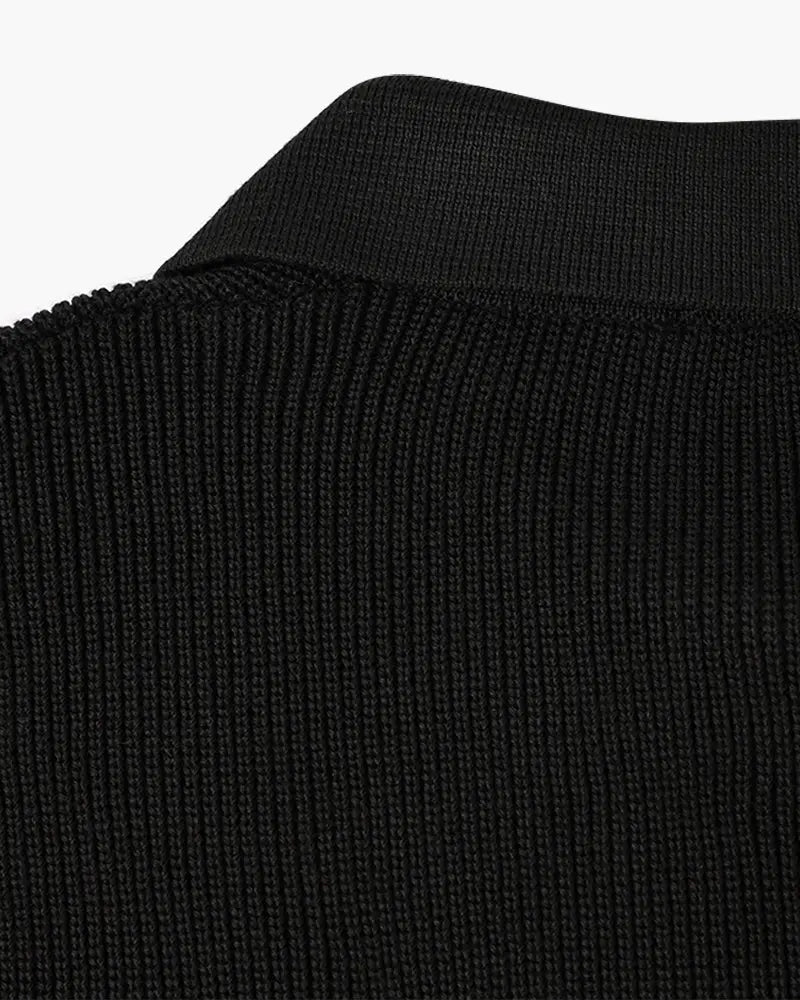 Oxford Half-Zip Knit Sweater – Minimal Premium Comfort Nuvella-Lane