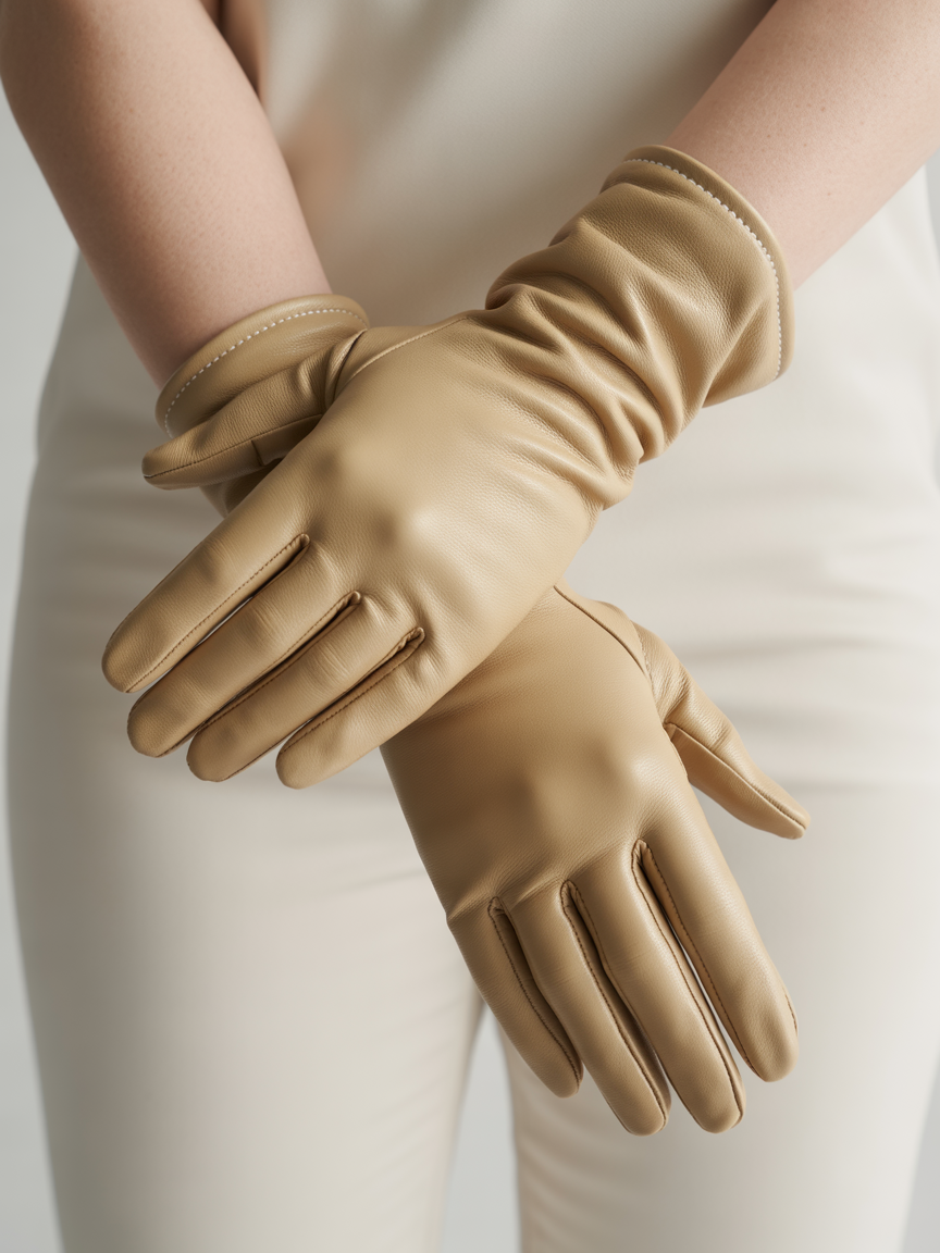 Women's Leather Gloves – Elegant Winter Gloves in Multiple Colors