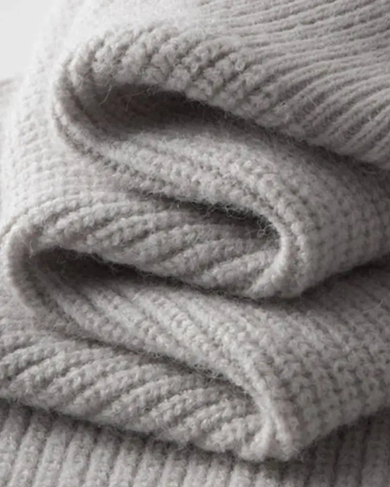 men’s knit sweater, half zip jumper, ribbed knit, cotton blend, casual winter wear Nuvella-Lane