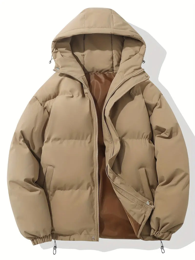 Women's Winter Puffer Jacket - Warm Hooded Outerwear