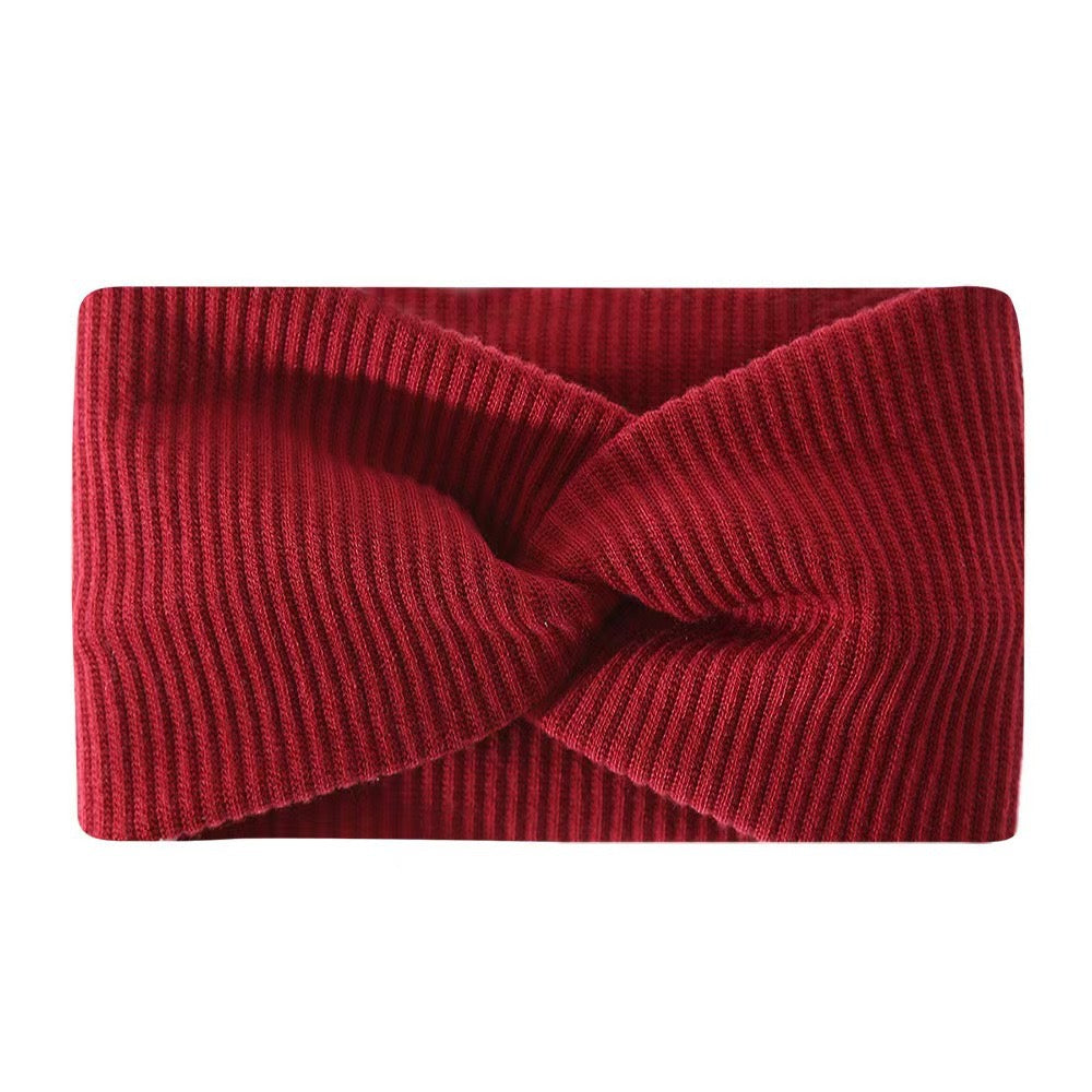 Ribbed Knotted Headband – Women's Wide Knit Hairband