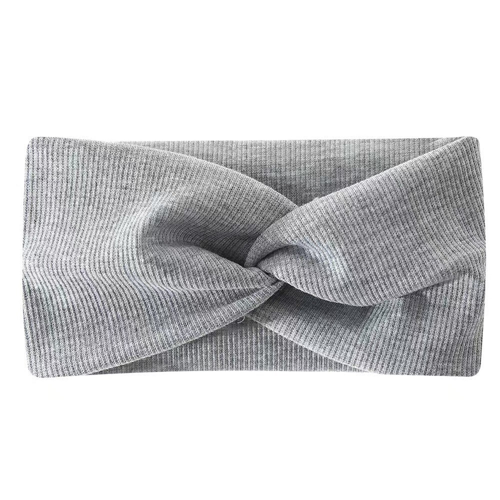 Ribbed Knotted Headband – Women's Wide Knit Hairband