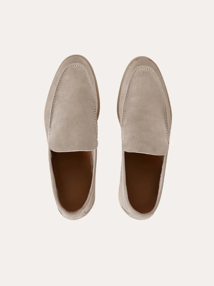Loafer No.5 - Premium Apricot Suede Loafers for Men Nuvella-Lane