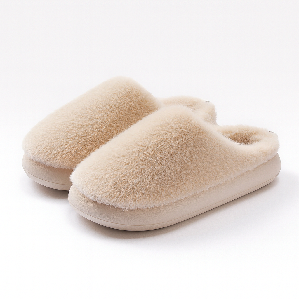 Women’s Fluffy Indoor Slippers – Soft Winter Home Shoes