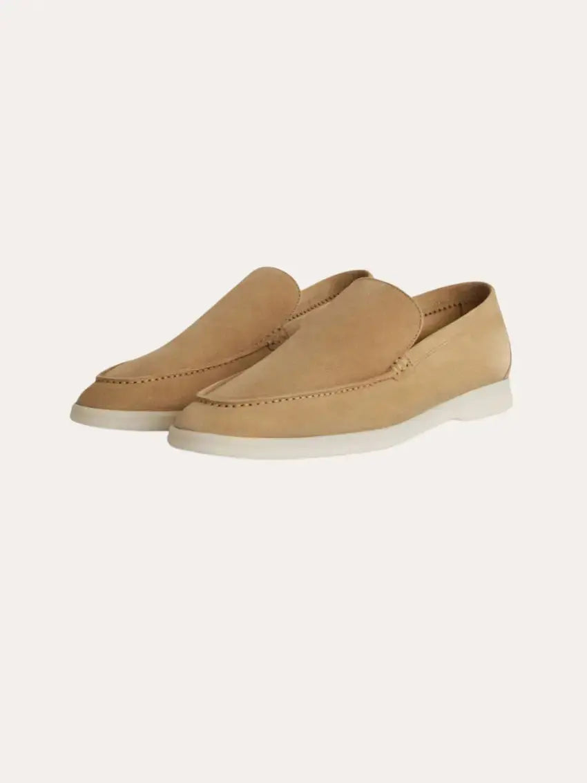 Loafer No.5 - Premium Camel Suede Loafers for Men Nuvella-Lane