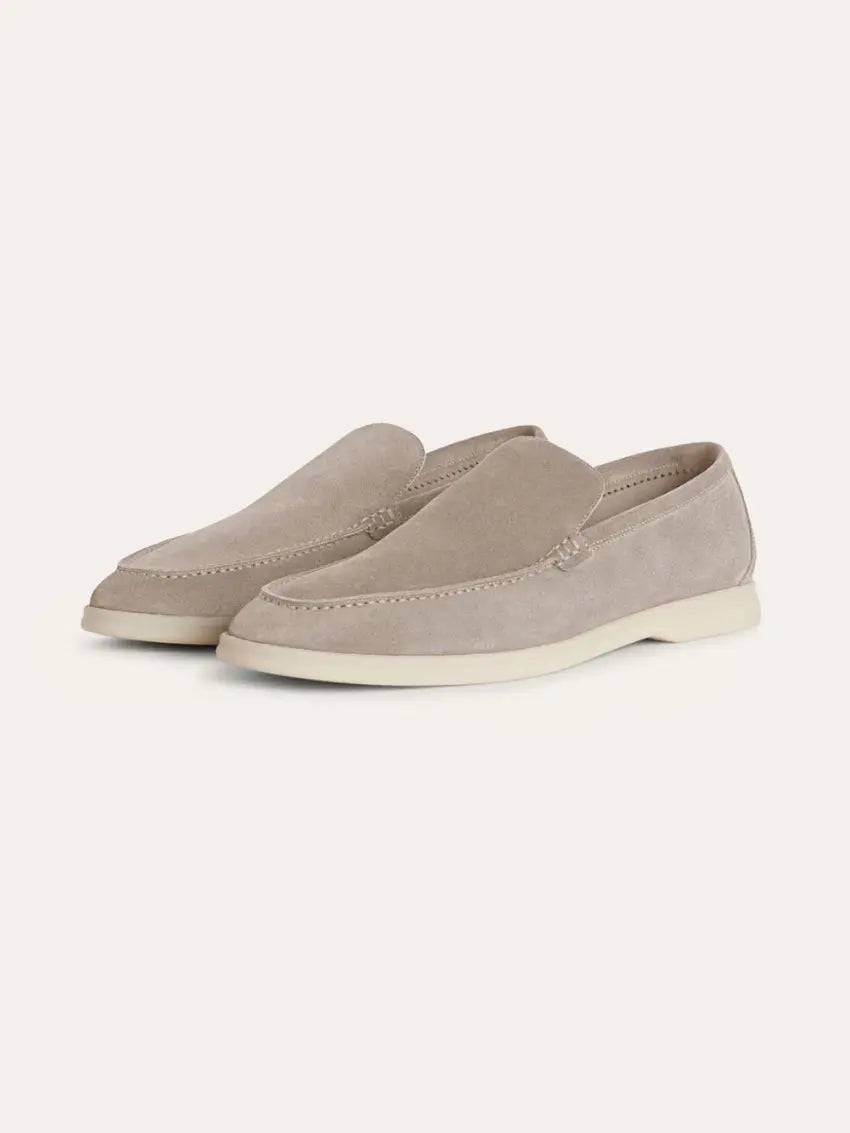 Loafer No.5 - Premium Apricot Suede Loafers for Men Nuvella-Lane