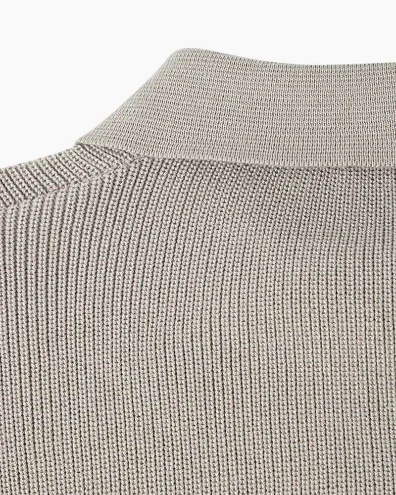 Oxford Half-Zip Knit Sweater – Minimal Premium Comfort Nuvella-Lane