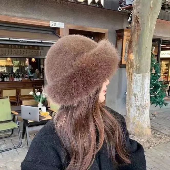 Women’s Faux Fur Winter Hat – Classic Round Style