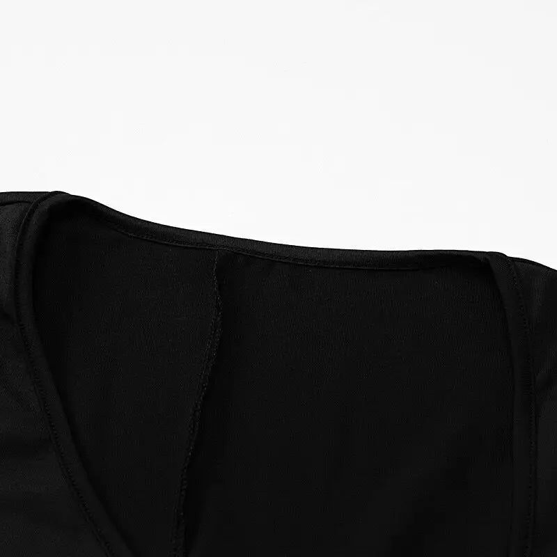 One-Shoulder Long Sleeve Evening Gown – Floor-Length Bodycon Formal Dress