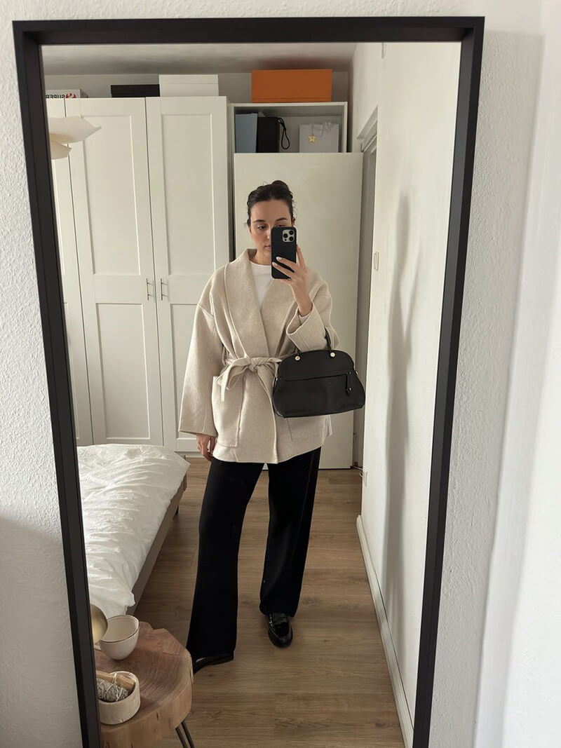 Women’s Belted Kimono Jacket – Elegant Lightweight Wrap Coat