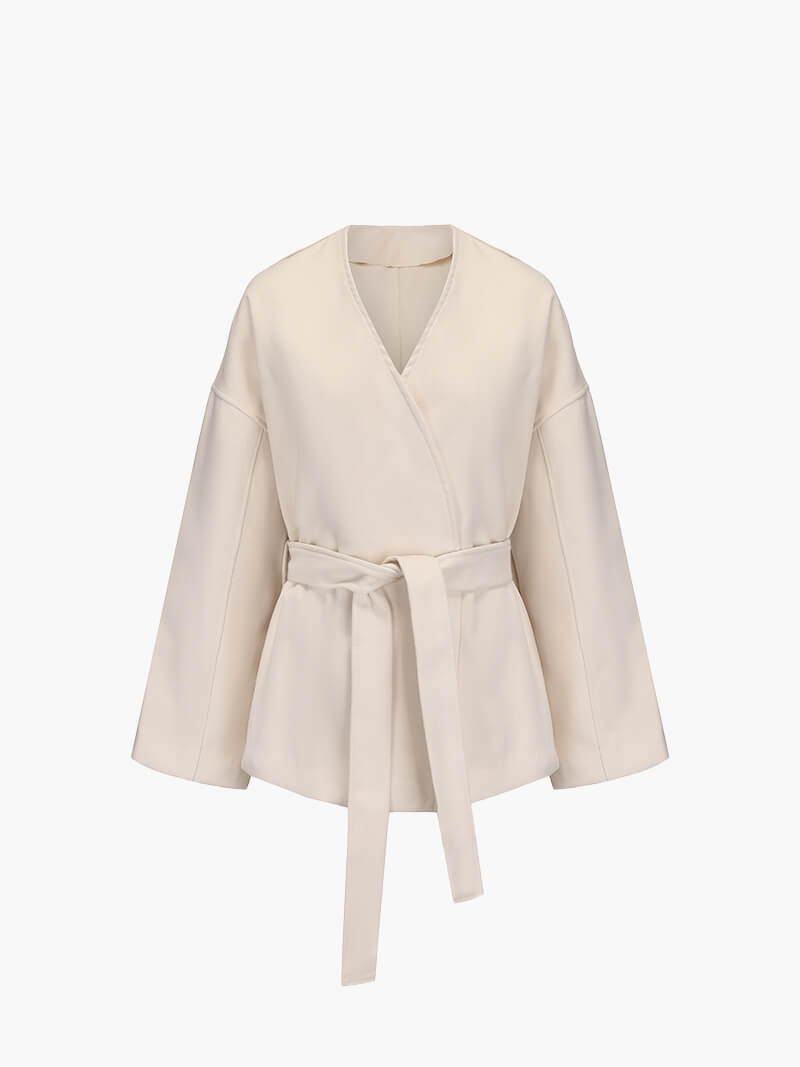 Women’s Belted Kimono Jacket – Elegant Lightweight Wrap Coat