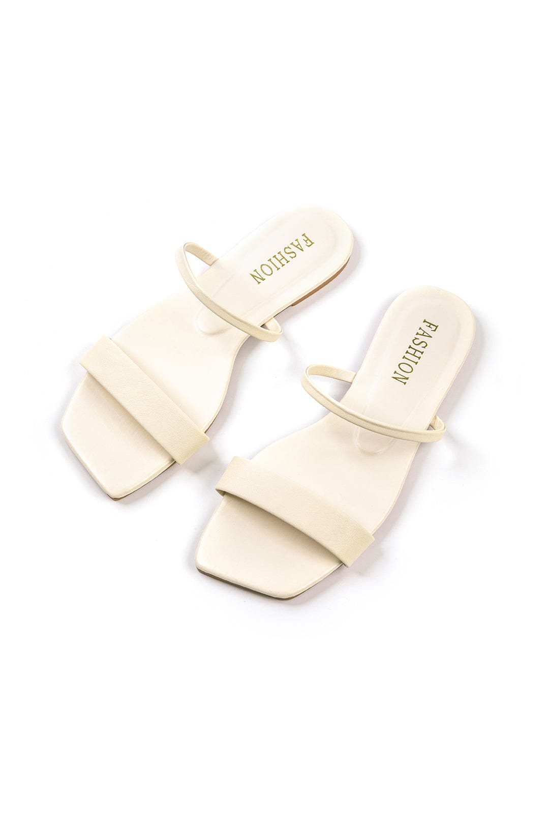Women’s Black Slip-On Sandals – Minimalist Strappy Summer Slide