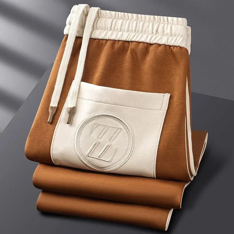 Men’s Retro Zip-Up Tracksuit Set – Two-Piece Jogger Suit with Contrast Trim Nuvella-Lane