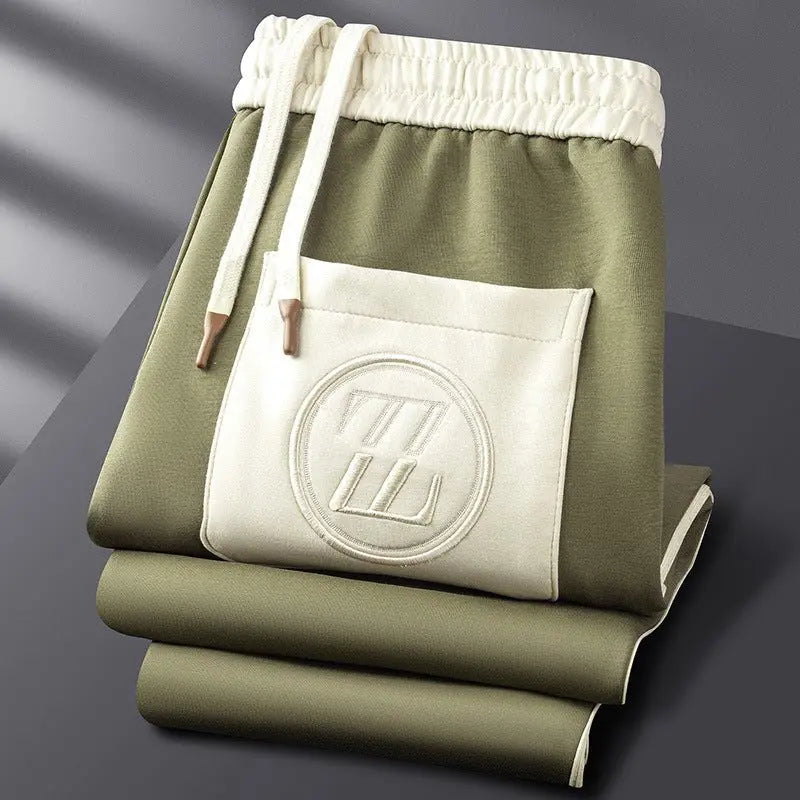 Men’s Retro Zip-Up Tracksuit Set – Two-Piece Jogger Suit with Contrast Trim Nuvella-Lane