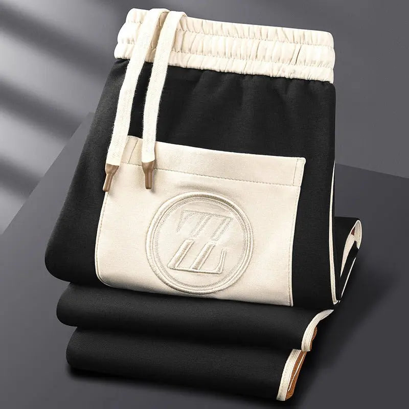 Men’s Retro Zip-Up Tracksuit Set – Two-Piece Jogger Suit with Contrast Trim Nuvella-Lane